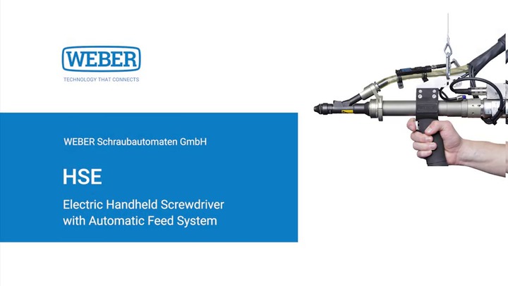 Atornilladora eléctrica con cable - HSE - WEBER Schraubautomaten GmbH -  recta / ligera / con alimentación automática de tornillos