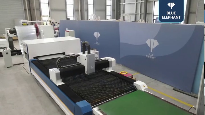 Máquina cortadora láser de fibra automática alimentada por bobina de 6000w  - Blue Elephant CNC Machinery