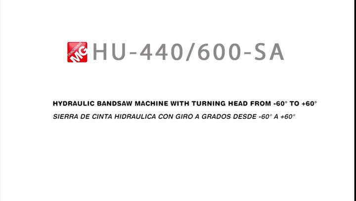 Sierra de cinta automática MG HU440/600SA - Metalmecánica - Sierra